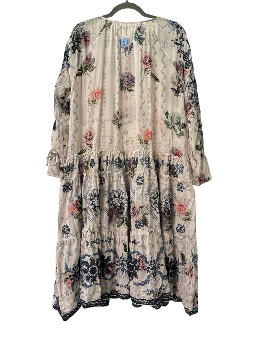 Johnny Was Biya Kailey Silk Floral Embroidered Knee Length Size Small NWT - Picture 8 of 8